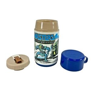 He-Man Masters of the Universe Skeletor Thermos Vintage 1983 Aladdin Complete